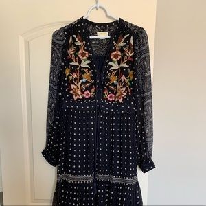 Cassidy Embroidered Midi Dress by Maeve